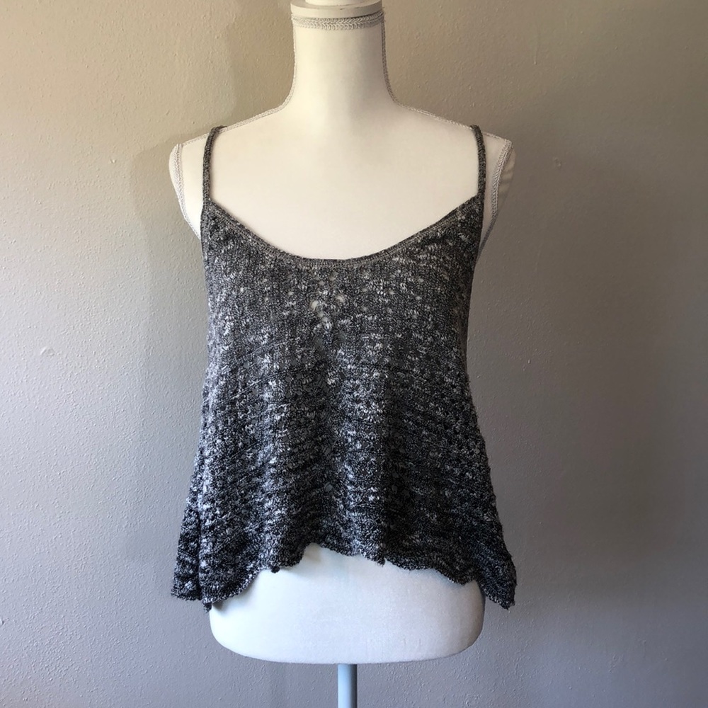 Melrose & Market Scalloped Pointelle Cami Med.